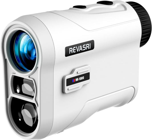 Golf Rangefinder with Slope and Flag Pole Lock Vibration, External Slope Switch for Golf Tournament Legal, Rangefinders with Rechargeable Battery 1000YDS Laser Range Finder