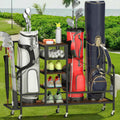 Golf Gear Rolling Storage Rack
