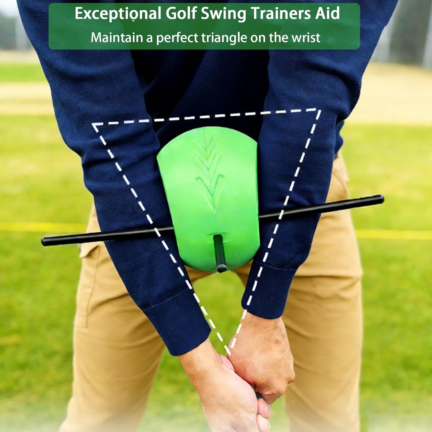 The Connector Golf Training Aid, Golf Swing Trainer for Posture Correction Practice, Golf Swing Training Aid, Golf Training Aids Helps Train Proper Swing Mechanics, Arm Structure