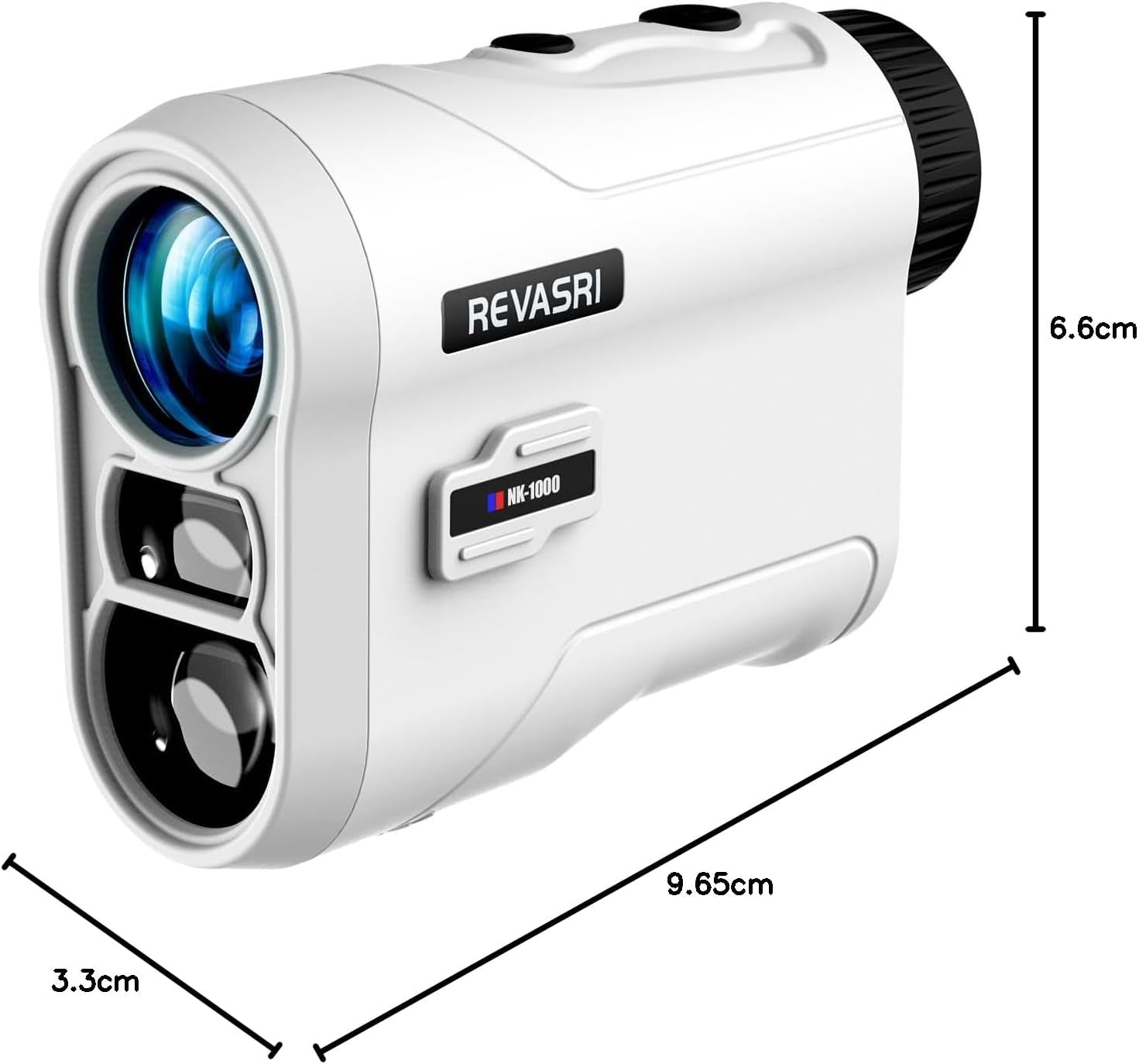 Golf Rangefinder with Slope and Flag Pole Lock Vibration, External Slope Switch for Golf Tournament Legal, Rangefinders with Rechargeable Battery 1000YDS Laser Range Finder